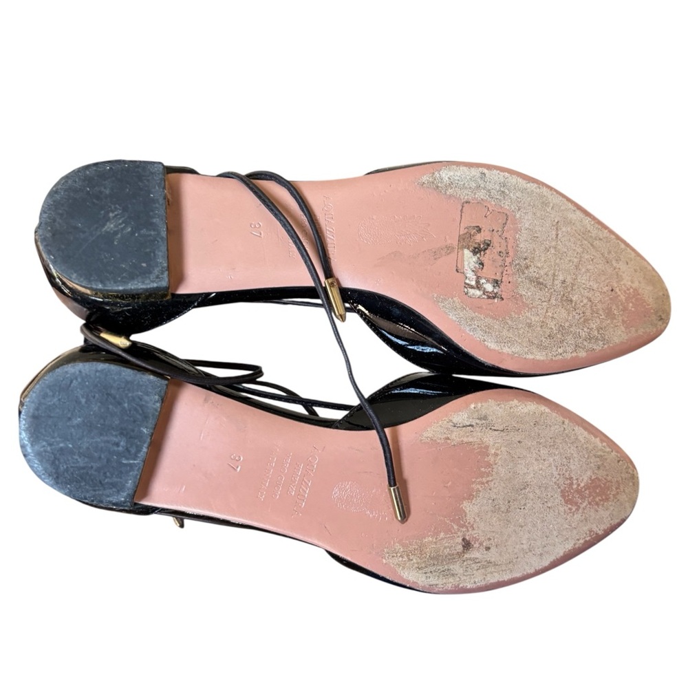 Aquazzura Black Patent Leather Flats - Picture 5 of 5